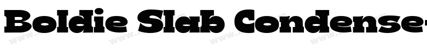 Boldie Slab Condense字体转换